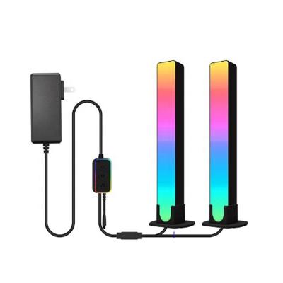 China Modern Novelty RGB Music Light Bars Control Smart Night Light Sound Works with APP WIFI LED Ambient Light for TV Game Decoration Lamp for sale