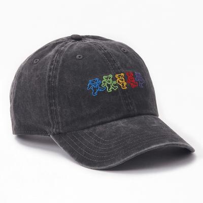 China COMMON Unique Premium Custom Embroidered Washed Adjustable Cotton Strapback Dad Unisex Hat For Sale for sale