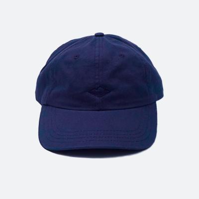 China COMMON Custom Classic Style 6 Panel Navy Blue Unisex 100% Cotton Dad Hat With Flat Embroidered Logo for sale