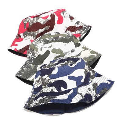 China European and American Cheap Camouflage Bucket Hat Good Quality Style Cotton Polyester Blend Custom Printed Fisherman Hat for sale