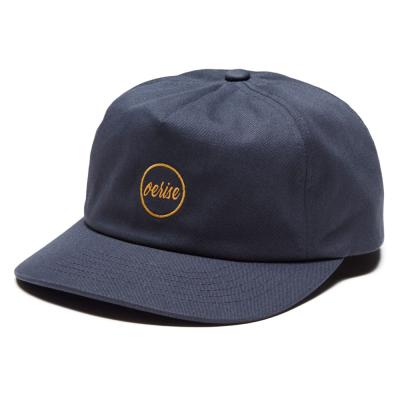 China Amazon Newest COMMON Hot Sale Style Navy Blue Low Profile Youth Sitting Snapback Hat for sale