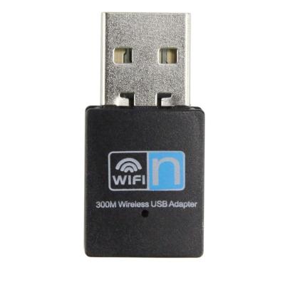 China Wireless Network Card 802.11b/n/g High Speed ​​USB Lan Ethernet Mini Wifi Adapter Antenna PC USB Wi-Fi Receiver Wifi Controlled 300Mbps 2dB for sale