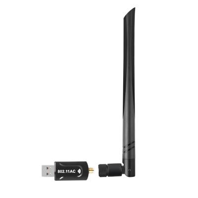 China Wifi Controlled Cost Effective 1300M Wireless Network Card USB Wifi Adapter For Desktop/Laptop/PC Table for sale