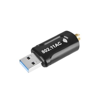 China Wifi Controlled Mini USB E-F Wifi Adapter 802.11 Network Adapter 1300Mbps 802.11n/g/b Wireless Dongle for sale