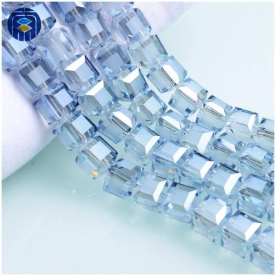 China Chinese Beaded Crystal Beads Wholesale from JuleeCrystal Jewelry 6mm Crystal Cube Beads for Jewelry Making for sale