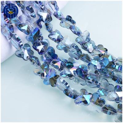 China Beaded Jewelry JuleeCrystal Beads Supplier 14mm Faceted Crystal Butterfly Beads For Jewelry Making for sale