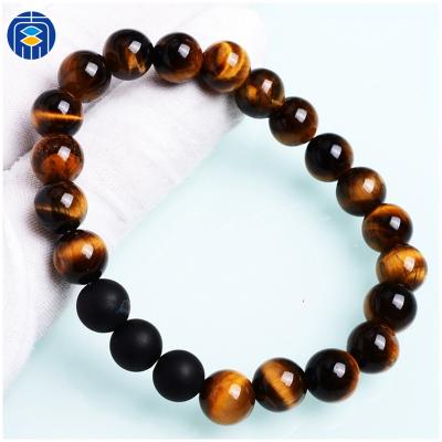 China Tiger Eye Stone Gemstone Bead Stone Bracelet Wholesale Bead Bracelets JuleeCrystal Manufacturer for sale