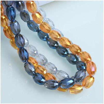 China Wholesale Oval Shape Crystal Matte Beads From Crystal Glass Beads Beads Factory 6/8/10/12mm For Jewelry Making for sale