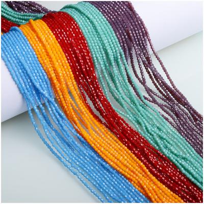 China Crystal Glass Beads JuleeCrystal 2mm Bicone bead of small colorful faceted glass beads for jewelry making for sale