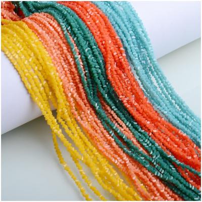 China Wholesale Glass Beads 3mm Colorful Triangle Beads DIY Accessories Crystal Triangle Beads For Jewelry Making for sale