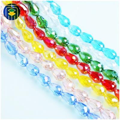 China Wholesale Water Drop Bead PuJiang JULEE Crystal Beads factory ab colors Crystal Water Drop Beads wholesale for sale