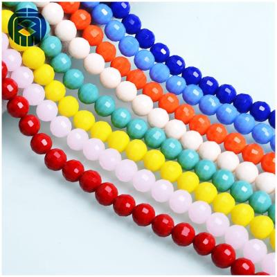 China Pujiang Bead Factory Direct Selling 8mm Crystal Glass Beads In Bulk Round Pujiang Bead Factory for sale