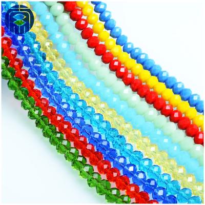 China Beads For Jewelry Making PuJiang Bead Factory Plating 10mm Rondelle Bead For Crystal Curtain for sale