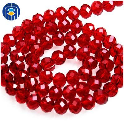 China Beaded Jewelry China Factory 6mm Faceted Crystal Glass Bead for sale