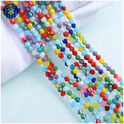 China Bicone Bead 4mm For DIY Jewelry Bracelet High Reflective Glass Bicone Bead 4mm For DIY Jewelry Bracelet for sale