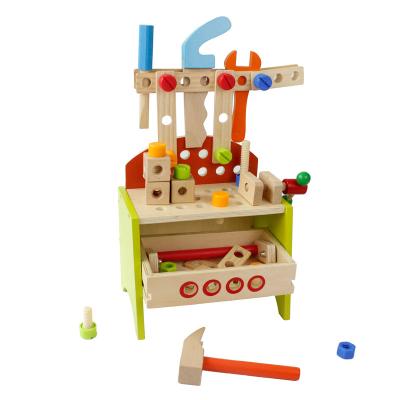 China 2020 Wholesale DIY Early Education Kids Tools Workbench Wooden Toy With High Quality Wooden Toys for sale