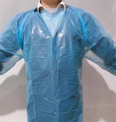 China Custom Made High Quality Breathable Disposable Professional Protect Blue Lab Coat for sale