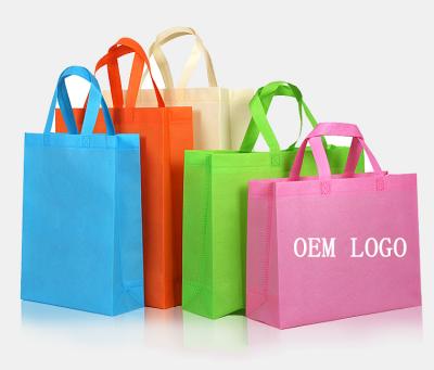 China Factory Eco - Friendly Wholesale Laminated Non Woven Fabric Reusable Tote Carry On Shopping Bag for sale