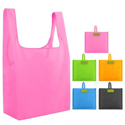 China New Eco-friendly Recycle Wholesale Polyester Foldable Shopping Bag Eco Friendly for sale