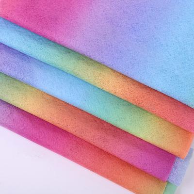 China High Quality Waterproof Rainbow Color Double-carding Semi Cross RGB Spunlace Non Woven Fabric For Baby Diaper Wet Wipes for sale