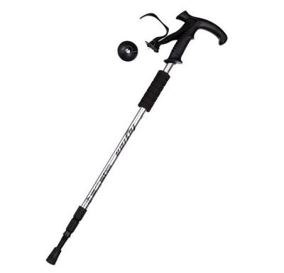 China Wholesale-Pioneer Handheld Trekking Ski Pole Walking Stick Alpenstock Ultralight Adjustable Telescopic Carbon Fiber Climbing Skii for sale