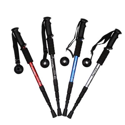 China Handheld Portable Folding Pad Walking Height Adjustable Telescopic Folding Climbing Stick for sale