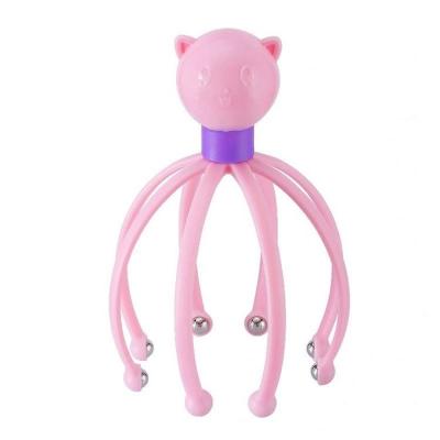 China Most Popular Low Price Hand Held Manual Roller Octopus Shaped Massager For Head for sale