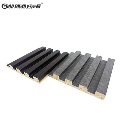 China GoodSound Modern Wainscoting Indoor Solid Wood Grid Fluted Modern MDF Wall Panels for sale