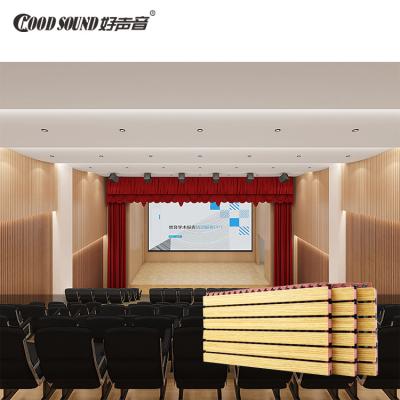 China GoodSound Decorative Fluted Auditorium Modern Ceiling Panel Wooden Acoustic Panel For Wall for sale