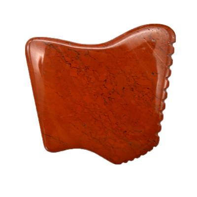 China Hot Selling Red Jasper Gua Sha Massage Tool High Quality Jasper Gua Sha Dropshipping Facial Gua Sha Scraper 2021 For Massage for sale