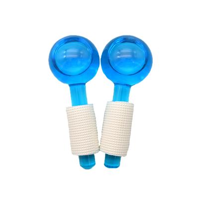 China Hot Selling Original Blue Facial Roller Blood Vessel Removal Ice Cooling Globes Massage Ball For Face To Tighten Skin And Reduce Puffiness for sale