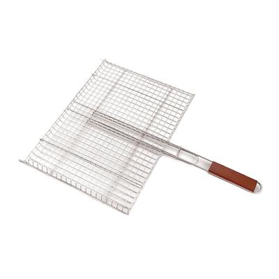 China New Arrival Popular Easily Cleaned Portable Folding Charcoal BBQ Net Stainless Steel BBQ Tool, BBQ Net for sale