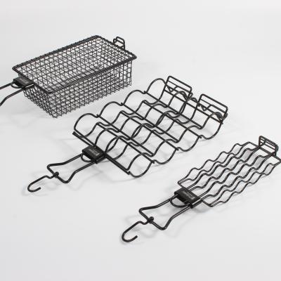 China Easily Cleaned Flip Bbq Grill Basket Non-Stick Grill Basket, Grilling Basket Set for sale