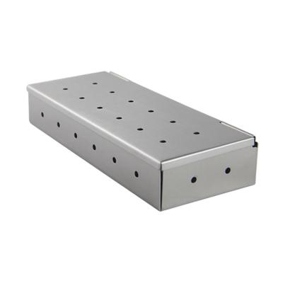 China Hot Selling Saber DB-0165 Stainless Steel Easily Cleaned Wood Chip BBQ Smoker Box for sale