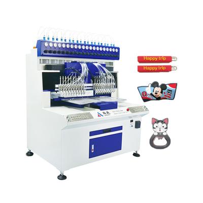 China Factory Wholesale DISIN Automatic Logo Soft Pvc Drip Making Machine PVC Rubber Patching Machine for sale