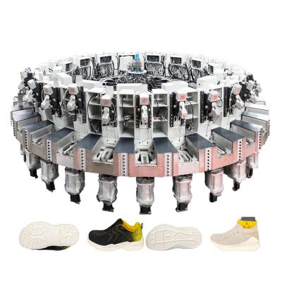 China Shoe Machine Sole Manufacturing Price Factory Made 30 Stations Automatic Rotary PU Injection Machine for sale