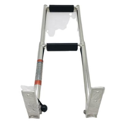 China 316 Stainless Steel Telescoping Aluminum Folding Boat Ladder Stainless Steel Steps for sale