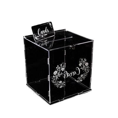 China Small Rectangle Desktop Hard Plastic Acrylic Storage Boxes Acrylic Gift Box Packaging for sale