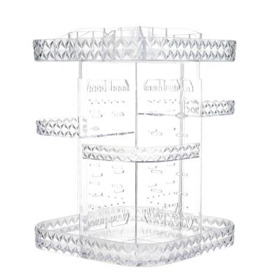 China Wash Room Clear Storage Boxes And Acrylic Cosmetic Bins Display Stand Display Acrylic Cosmetics for sale