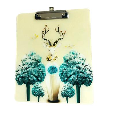 China Water-proof+Eco-friendly Customized A4 Acrylic Clipboard Writing Clip Board Plastic Document Holder School Office Supplies for sale