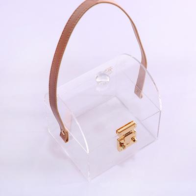 China Desktop ready to ship clear transparent acrylic jewelry gift box with lid acrylic gift box rectangle for sale