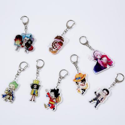 China Fashional Souvenir Gifts Factory Supply Custom Clear Chained Promotion Gifts Cartoon Anime Anime Key Chain Custom Directly And Wholesale Acrylic Bag Accessory for sale