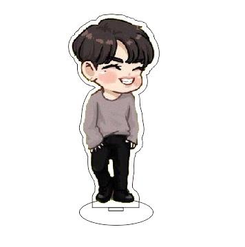 China KOREAN Hot Selling Anime Standee BTS Character Design Decoration Custom Acrylic Clear Acrylic Standee Personalized Custom for sale