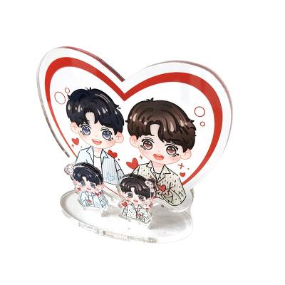 China KOREAN Hot Selling DIY Clear Acrylic Anime Picture Standee High Quality Custom Printed Acrylic Figure Display Standee for sale