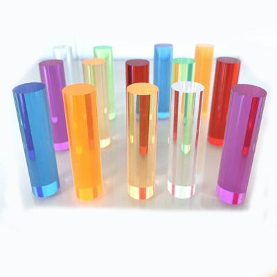 China XITU PMMA Rod Perspex Stick Acrylic Clear Colored Transparent Acrylic Stick Multi Colored for sale