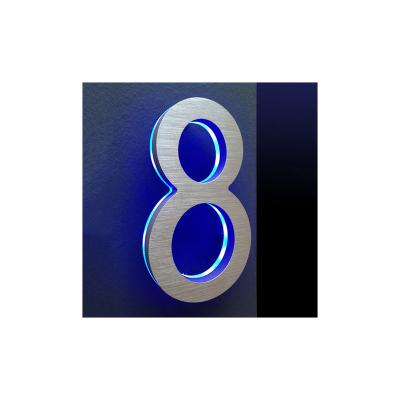 China 3D Bending Machine Making Acrylic Metal Front Illumination Alphabet LED Letter Backlit House Number Advertising Sign Shop Customized Size for sale