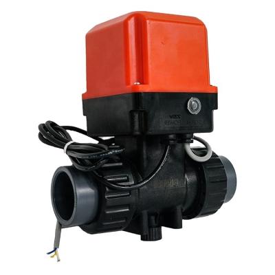 China HEPHIS General Ceramic Plastic Ball DN25 Ball Electric Auto Actuated Valve Actuator Portable Actuator For Water System for sale