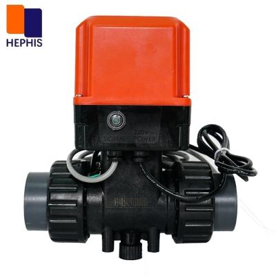 China 100000+ General Times Turns PPO DN25 G2” AC220V 3ways With Position Signal Output Electric Motorized Automatic Water Fill Valve for sale