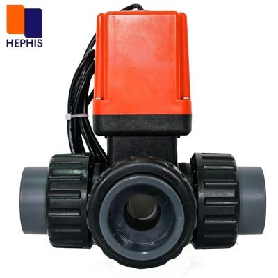 China General 3 Way Actuated Control Ball Electric Water Motorized Control Valve for sale