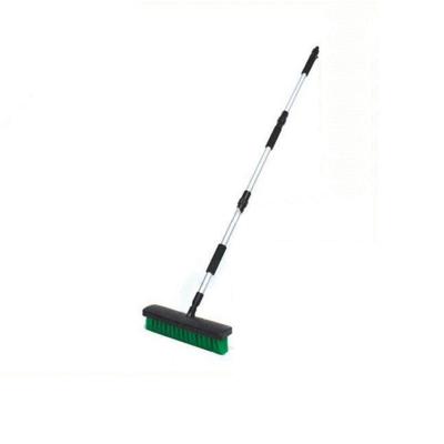 China Durable Telescopic Handle Floor Broom Extension Broom Plastic Bristle for sale